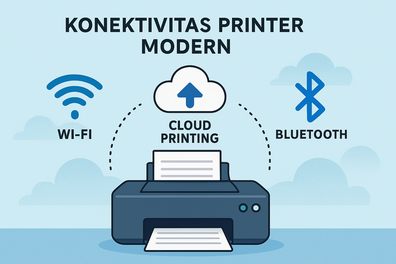 Konektivitas Printer Modern Wi-Fi Bluetooth dan Cloud Printing