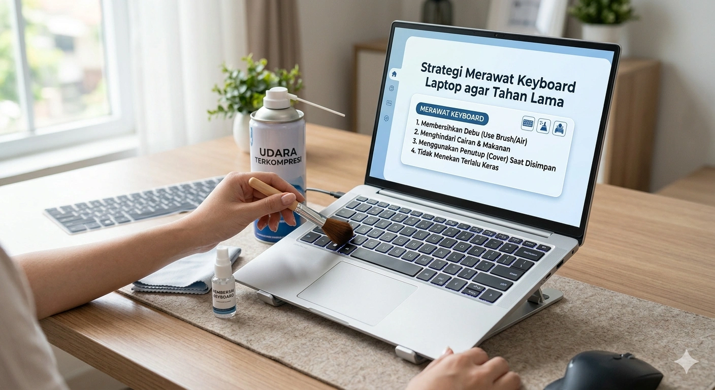 Strategi Merawat Keyboard Laptop agar Tahan Lama