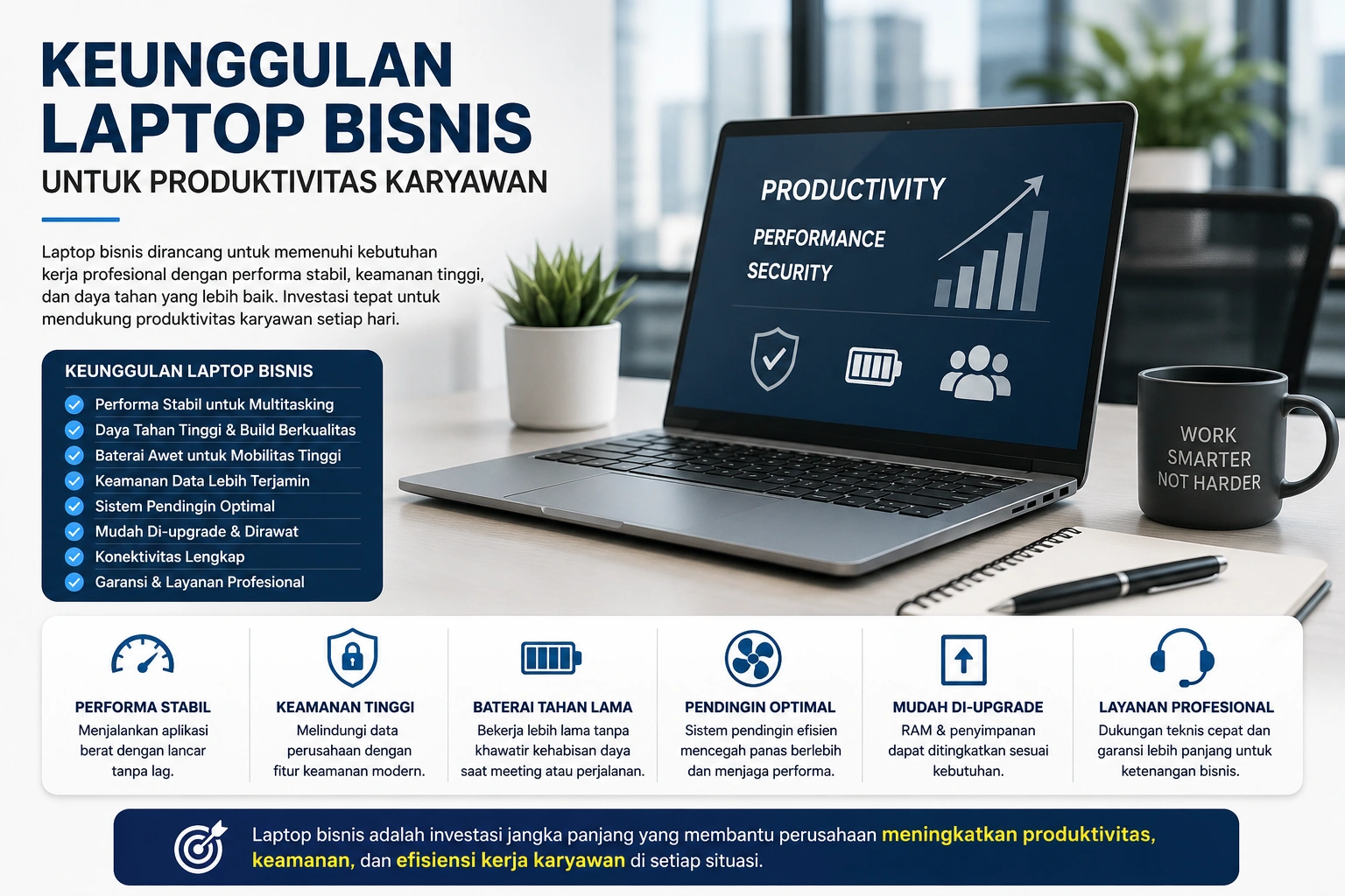 Keunggulan Laptop Bisnis untuk Produktivitas Karyawan
