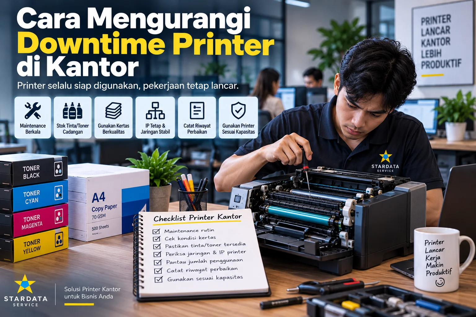 Cara Mengurangi Downtime Printer di Kantor