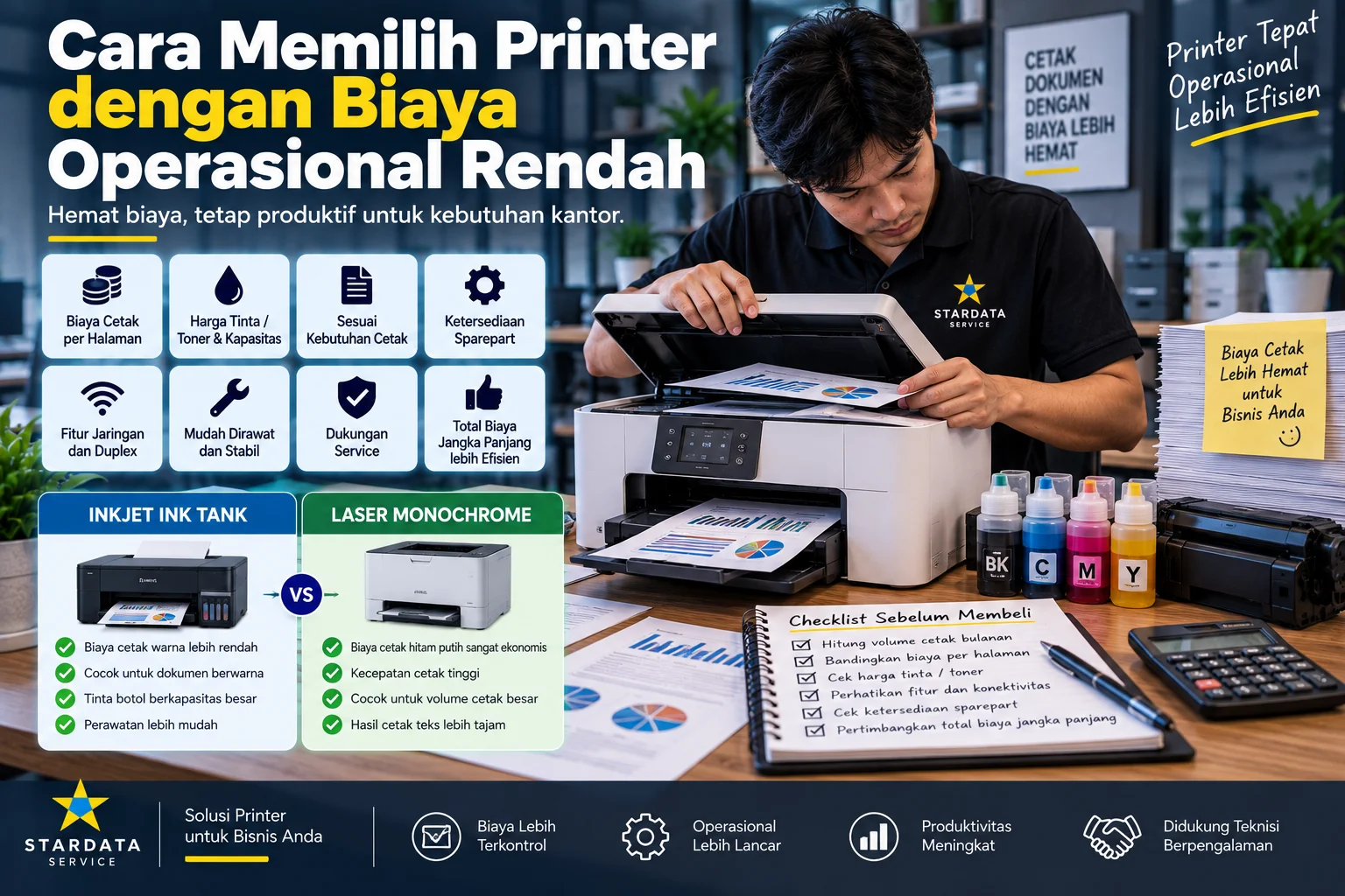Cara Memilih Printer dengan Biaya Operasional Rendah