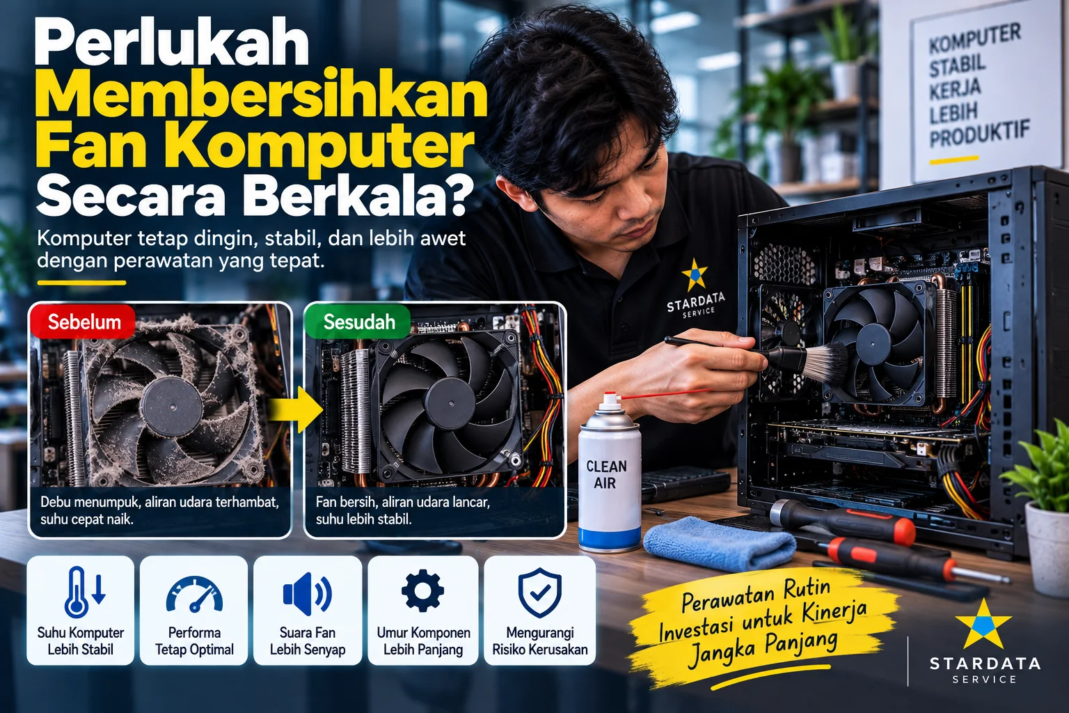 Perlukah Membersihkan Fan Komputer Secara Berkala?